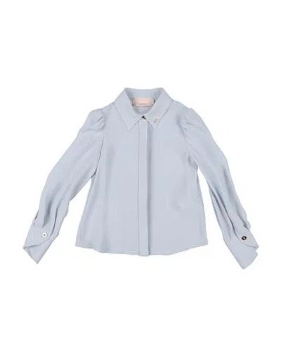 Elisabetta Franchi Babies'  La Mia Bambina Toddler Girl Shirt Sky Blue Size 4 Viscose In Gray