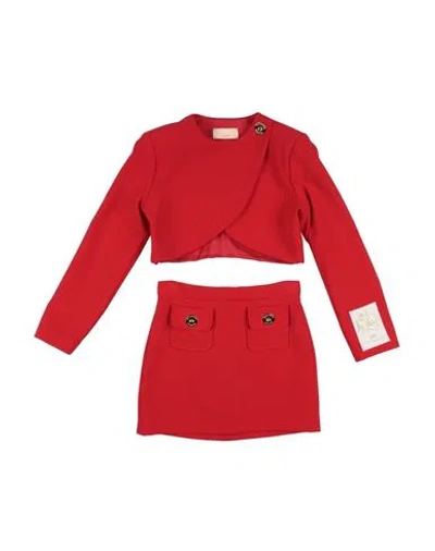 Elisabetta Franchi Babies'  La Mia Bambina Toddler Girl Suit Red Size 4 Polyester