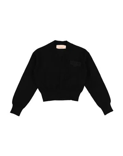 Elisabetta Franchi Babies'  La Mia Bambina Toddler Girl Sweater Black Size 6 Merino Wool