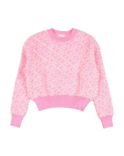Elisabetta Franchi Babies'  La Mia Bambina Toddler Girl Sweater Fuchsia Size 6 Polyamide In Pink
