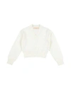 Elisabetta Franchi Babies'  La Mia Bambina Toddler Girl Sweater Ivory Size 6 Merino Wool In White