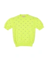 Elisabetta Franchi La Mia Bambina Toddler Girl Sweater Lime Green Size 4 Polyamide In Green