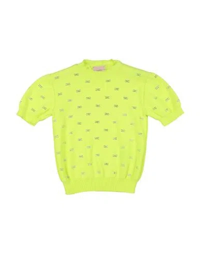 Elisabetta Franchi Babies'  La Mia Bambina Toddler Girl Sweater Lime Green Size 4 Polyamide