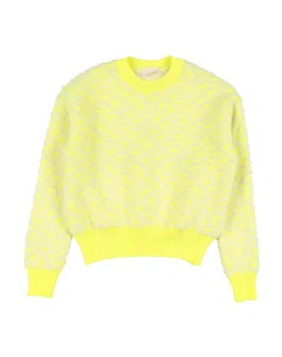 Elisabetta Franchi Babies'  La Mia Bambina Toddler Girl Sweater Yellow Size 6 Polyamide