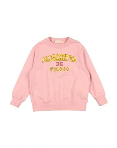 Elisabetta Franchi Babies'  La Mia Bambina Toddler Girl Sweatshirt Pink Size 6 Cotton, Elastane