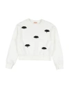Elisabetta Franchi La Mia Bambina Toddler Girl Sweatshirt White Size 4 Cotton, Polyester In White