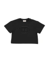 Elisabetta Franchi La Mia Bambina Toddler Girl T-shirt Black Size 5 Cotton, Elastane In Black