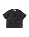 Elisabetta Franchi La Mia Bambina Toddler Girl T-shirt Black Size 6 Cotton, Elastane In Black
