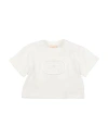 Elisabetta Franchi Babies'  La Mia Bambina Toddler Girl T-shirt Ivory Size 5 Cotton, Elastane In Black