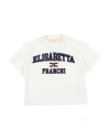 Elisabetta Franchi Babies'  La Mia Bambina Toddler Girl T-shirt Ivory Size 6 Cotton, Elastane In White
