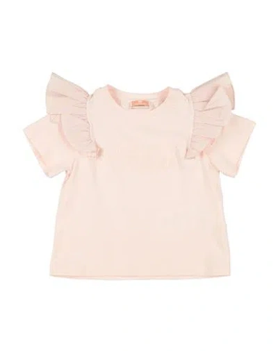 Elisabetta Franchi Babies'  La Mia Bambina Toddler Girl T-shirt Light Pink Size 3 Cotton, Elastane