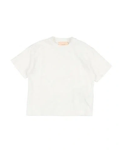 Elisabetta Franchi Babies'  La Mia Bambina Toddler Girl T-shirt Off White Size 6 Cotton, Elastane
