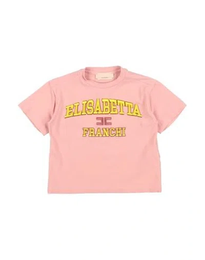 Elisabetta Franchi Babies'  La Mia Bambina Toddler Girl T-shirt Pink Size 6 Cotton, Elastane