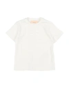 Elisabetta Franchi La Mia Bambina Toddler Girl T-shirt White Size 4 Cotton, Elastane In Neutral