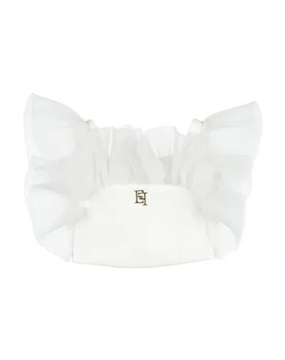Elisabetta Franchi Babies'  La Mia Bambina Toddler Girl Top Ivory Size 3 Polyamide, Elastane, Polyester In White