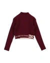 Elisabetta Franchi Babies'  La Mia Bambina Toddler Girl Turtleneck Burgundy Size 6 Viscose, Polyester, Polyam