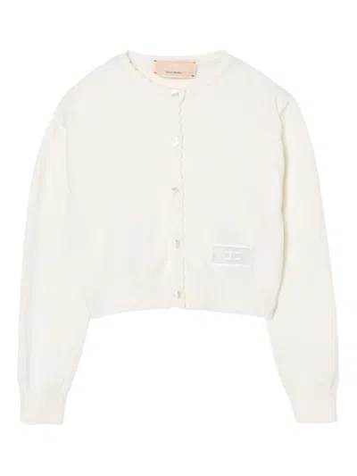 ELISABETTA FRANCHI LA MIA BAMBINA TRICOT-KNIT CARDIGAN