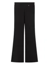 Elisabetta Franchi La Mia Bambina Wide-leg Tailored Trousers In Black