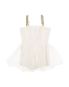 Elisabetta Franchi La Mia Bambina Woman Playsuit Off White Size 12+ Lyocell, Polyester, Polyacrylic, In Neutral