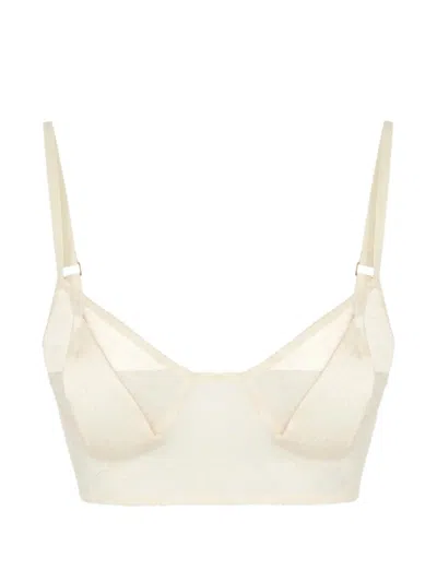 Elisabetta Franchi Lace Bra In White