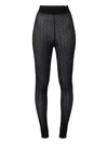 Elisabetta Franchi Lace Leggings In Black