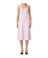 Elisabetta Franchi Lace-up Detail Crepe Midi Dress