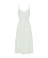 Elisabetta Franchi Lace-up Detail Crepe Midi Dress In White