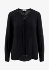 Elisabetta Franchi Viscose Shirt With Laces In Multi