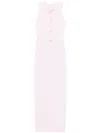 Elisabetta Franchi Lace-up Gown In 544 Quarzo
