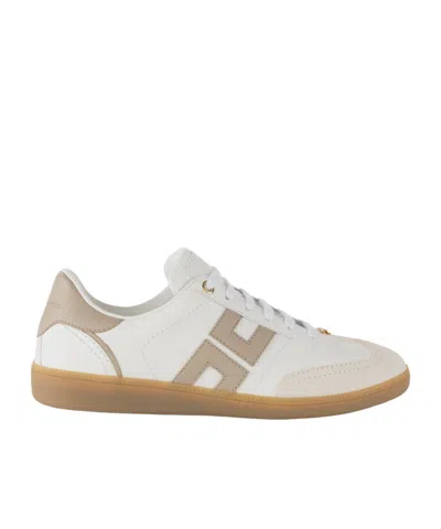 Elisabetta Franchi Lace-up Low-cut Casual Shoes In White