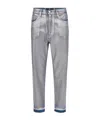 Elisabetta Franchi Laminated Mid-rise Boyfriend Jeans In Gray