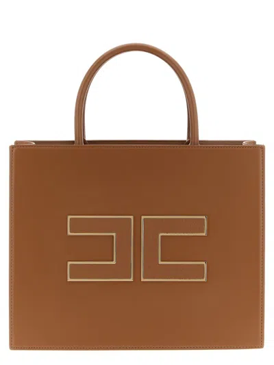 ELISABETTA FRANCHI ELISABETTA FRANCHI LARGE LOGO SHOPPING BAG