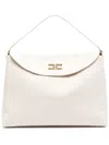 Elisabetta Franchi Large Souple Shoulder Bag In Neutrals