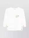 Elisabetta Franchi Fleece Top With Details In Poplin Fabric Clothing In White
