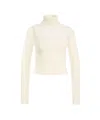 Elisabetta Franchi Layered Turtleneck Sweater In White