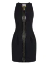 Elisabetta Franchi Dress With Craquele Details In Black