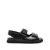 Elisabetta Franchi Leather Flat Sandals
