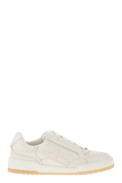 ELISABETTA FRANCHI ELISABETTA FRANCHI LEATHER SNEAKERS WITH LOGO