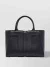 Elisabetta Franchi Leather Textured Top Handles Detachable Strap