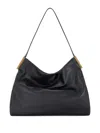 Elisabetta Franchi Leather Tote Bag In Black