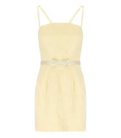ELISABETTA FRANCHI LEMONADE BELTED DRESS