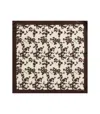 Elisabetta Franchi Lemonade Cacao Floral Foulard Scarf In Yellow