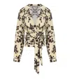 Elisabetta Franchi Lemonade Cacao Floral Shirt