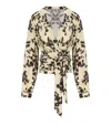 Elisabetta Franchi Lemonade Cacao Floral Shirt
