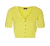 Elisabetta Franchi Cedar Cropped Cardigan With Rhinestones