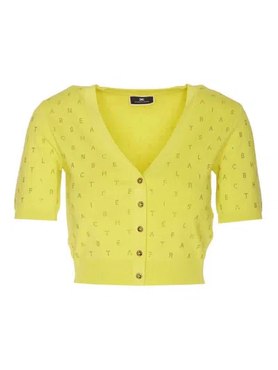 ELISABETTA FRANCHI CÁRDIGAN - AMARILLO