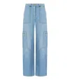Elisabetta Franchi Denim Straight-leg Jeans In Blue