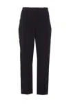 Elisabetta Franchi Light Crepe Trousers With Tuxedo Detail