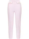Elisabetta Franchi Pink Pants With Mustard Details