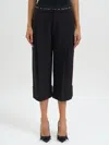 Elisabetta Franchi Lightweight Crepe Bermuda Shorts In Black